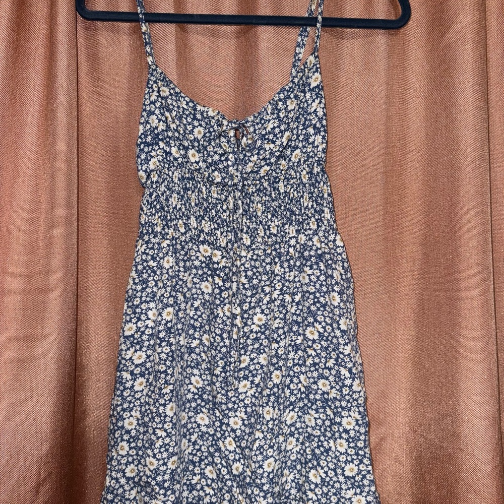 Floral Blue and White Women's Dress